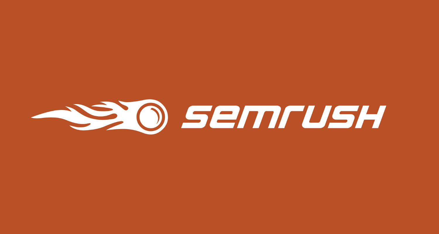 SEMrush logo with an orange background - a great SEO keyword research tool to use