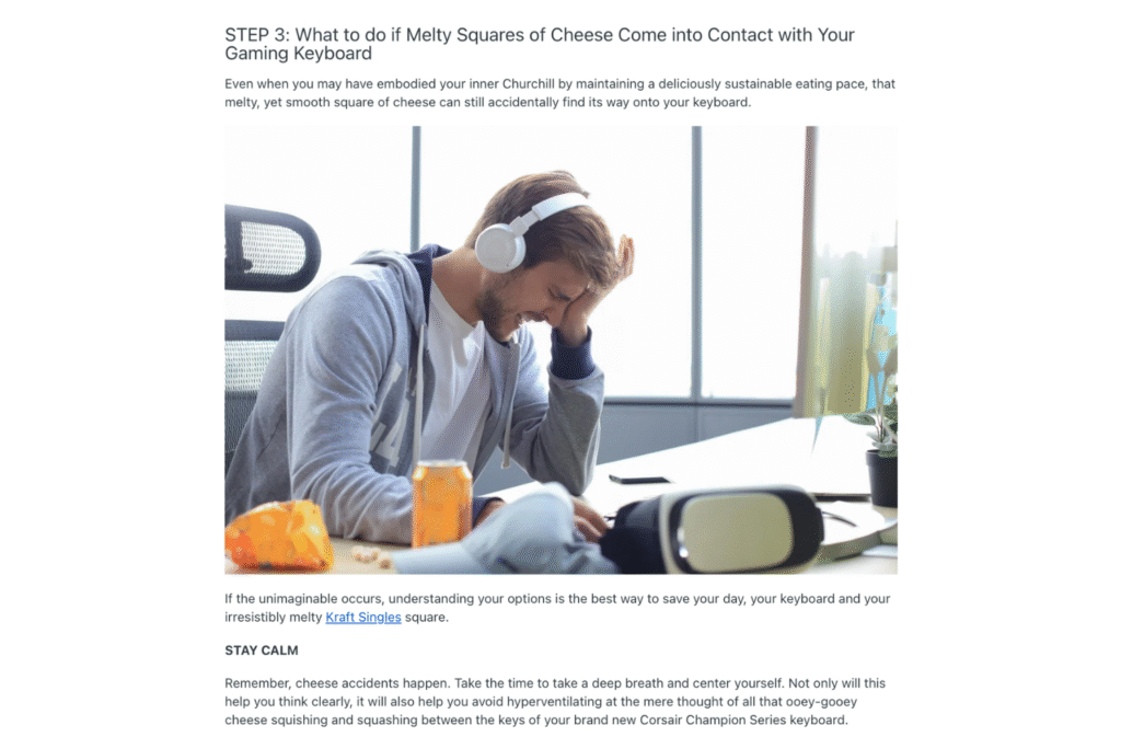 A screenshot of a Kraft Heinz singles Reddit Free-Form ad campaign on desktop