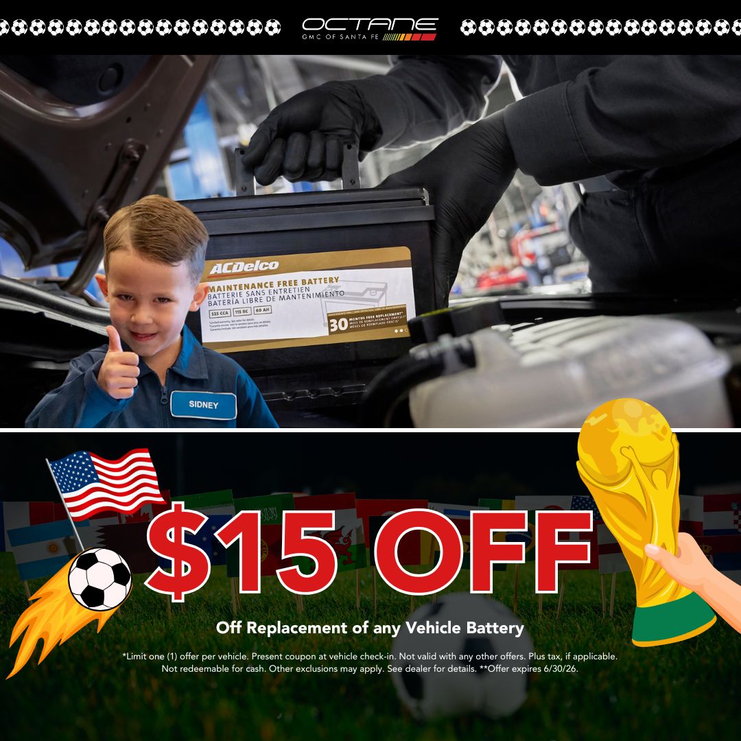 $15 off of replacements of any vehicle battery