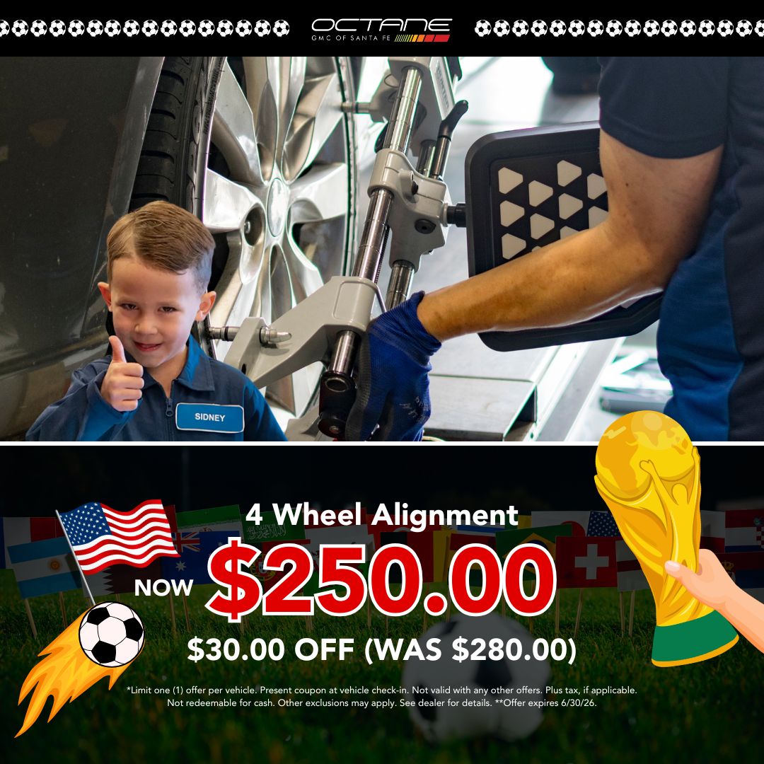 $30 Off on 4 Wheel Alignment. Now at $250.